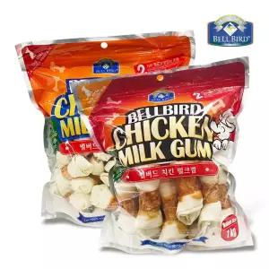 벨버드 애견껌 치킨 밀크껌 (S/M) 1kg 