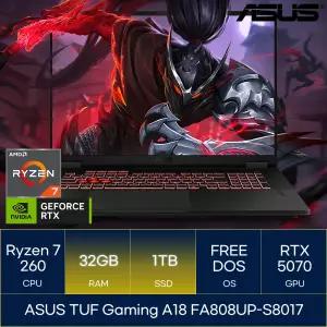 ASUS TUF Gaming A18 FA808UP-S8017 (RAM 32GB_SSD 1TB)_마우스+장패드+백팩증정 AN