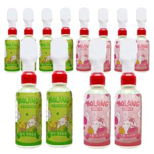 몰랑이 피규어 음료수 청포도맛220ml 6개+사과맛220ml 6개 (총12개)