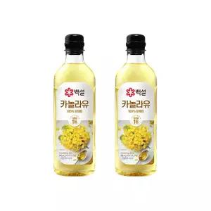백설 카놀라유 900ml x2개