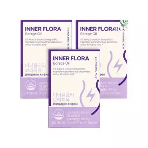 뉴오리진 이너플로라 보라지유 감마리놀렌산 600mg×60캡슐 3개 면역과민반응