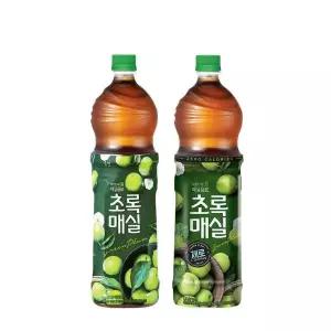 [웅진식품][6+6] 초록매실 1.5L 6입 + 초록매실제로 1.5L 6입