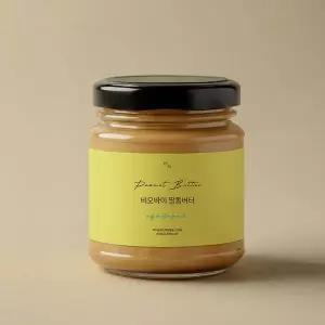 비오바이 국내제조 무가당 100% 땅콩버터 스프레드 450g 1병 피넛버터