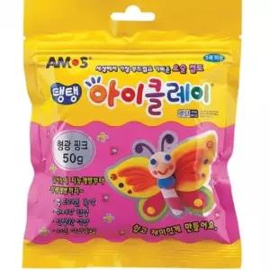 [셀러에이드]탱탱아이클레이 50g 형광분홍 10개