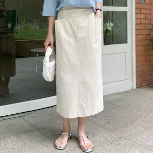 [메이블루]에비앙 밴딩 포켓스커트