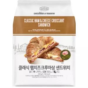 신세계푸드 베키아에누보 클래식 햄치즈 크루아상 샌드위치 100g x 3개입 2봉지 브런치