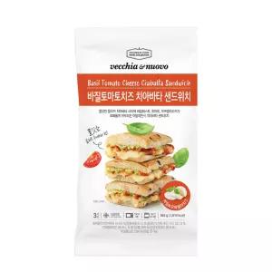 신세계푸드 베키아에누보 바질 토마토 치즈 치아바타 샌드위치 185g x 3개 1개 아이간식