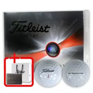 타이틀리스트 PRO V1X 4피스 골프공 선물용 필드용 선물포장 쇼핑백