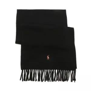 폴로 랄프로렌 버진 울 목도리 머플러 블랙 PC1047-001