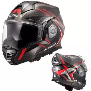 LS2 헬멧 FF901 ADVANT X CARBON FUTURE II RED 180도 오픈 시스템헬멧 이너쉴드 핀락필름 스모그쉴드 카본