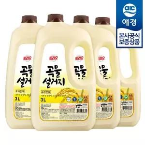 [애경] 트리오 곡물설거지 주방세제 우리현미 3L x4개[35666225]