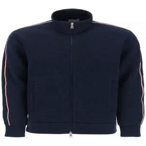 몽클레르 남성 MA 모노그램 퀼팅 스웨트 집업 자켓 네이비 8G000 16 89AH3 778N