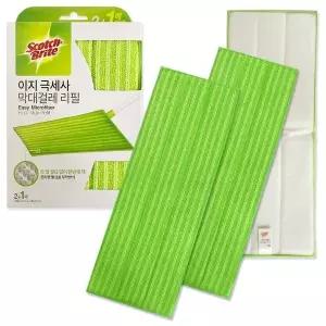 3M 이지 극세사 막대걸레 (리필 2+1매) 패드 찍찍이 (WB2F6A9)