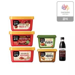 청정원 순창 태양초 고추장 1kg+(증정)된장/쌈장/간장 500g 골라담기