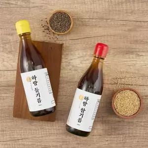 [지투지샵]참기름 350ml+들기름 350ml 1세트