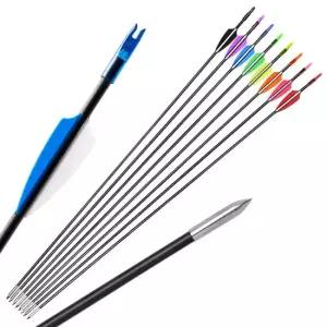 양궁 화살 6mm 80cm FRP화살 국궁 리커브보우 양궁용품 활쏘기 J352-O
