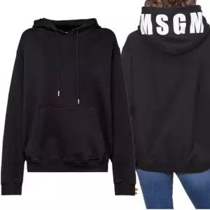 MSGM MUST IT_로고 오버핏 후드티 블랙 2641MDM68 195299 99