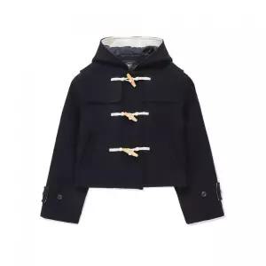 커버낫 우먼 COVERNAT 후드 숏 더플 코트 Navy 917083
