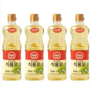 해표 식용류 900ml 4개