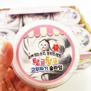 READYPLAN 플유 탱글탱글 고무짜기 슬라임 1개 흰색 말랑이 스트레스볼 촉감놀이 스트레스 해소 R.P