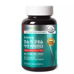 뉴트리디데이 프리미엄 칼슘 마그네슘 아연 비타민D 1병 2개월분 60정