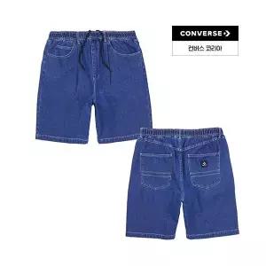 CONVERSE 컨버스 배기 데님 쇼츠 라이트 스톤 워시 10026507-A01 917614