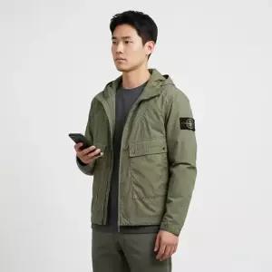 스톤아일랜드 스톤 남성 라이트 컴팩트 터치 폴리-TC 후드 자켓 밀리터리) L1S15 4100052 S0042 V005G