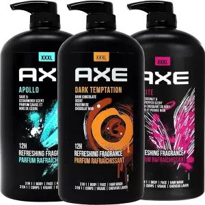 Axe 남성용 바디워시 버라이어티 세트 3가지 향 Dark Temption Apollo 및 Excit 3in1 페이스워시 인 펌프