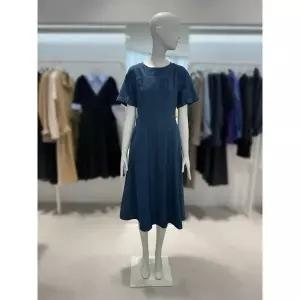 갤러리아 [26 여름] 데님 A라인 라운드 원피스 (Z262PSE401)