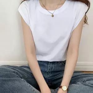베이직 레이어드 데일리 무지티셔츠 여성 루즈핏 나시티 코튼 여름