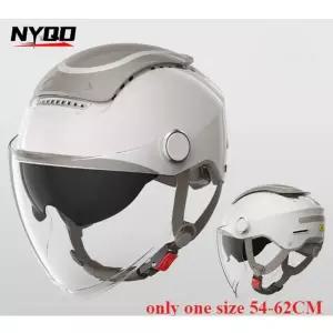 바이크 오토바이 반모헬맷 BIBEE 전기 자전거 헬멧 여름 오픈 페이스 남성 여성 듀얼 렌즈 제트 스쿠터 하