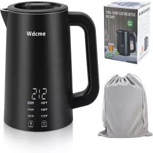 0.6L 소형 여행용 전기 주전자 800W 6 온도 조절 듀얼 전압 110-240V 스마트 티 커피 12H 보온 304
