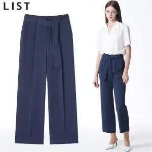[리스트][리스트(LIST)] 벨티드 롱 와이드 팬츠 (택가격 168000원)