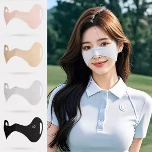 여름 하프마스크 여성 쿨 골프 테니-스 러닝 기미방지자외선차단 광대 차단볼 얼굴 안면 오토바이전면 아웃