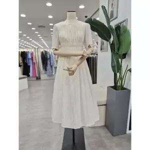 [ab.f.z]AFA2HOMD32E 스퀘어넥주름반팔롱원피스_CA