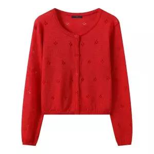 [르샵]펀칭 포인트 데일리 니트 가디건 DQ2CK005A _P420467866