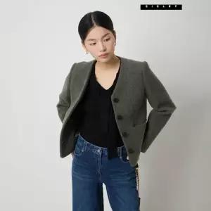 시슬리 헤링본 브이 재킷 SAJKE1511