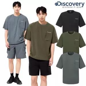 [디스커버리](김해점)[25S/S] 디스커버리 DXTR7C053 공용 프레시벤트 폴튼 트레이닝 포켓 티셔츠 기능성...