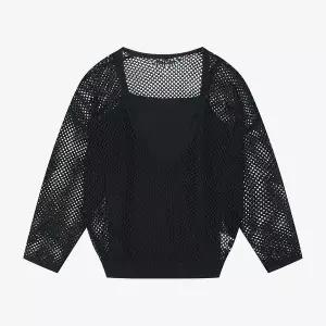 갤러리아 [SI]매쉬 딥 브이넥 이너세트 니트(SHM2591DUU)