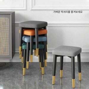 쌓을수있는 사각 의자 폴딩 벤치 플라스틱타입 플라스틱타입 White 가죽 1 수납스툴 커피 그레이 간단한 가벼운 그레이