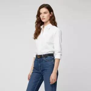 구찌 FW25 여성 GG 마몽 씬 벨트 409417 AP00T 1000