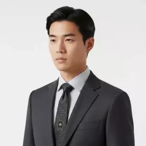 구찌 남성 GG 로고 실크 넥타이 블랙) 853351 4E009 1075