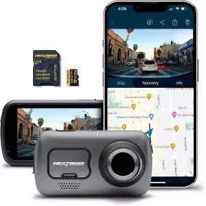 Nextbase 622GW 전방 및 후방 차량 블랙박스 카메라 True 4K 30fps 초고화질 자동 녹화 WiFi GPS 블루투스