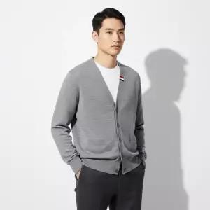 톰브라운 남성 파인 울 가디건 MKC489A Y1014 055