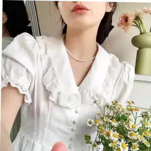 14k진주목걸이 AMA 925실버 0004 아크릴진주목걸이