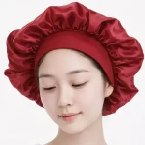 실크 헤어캡 수면 모자 헤어밴드