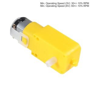 4pcs TT 모터 듀얼 DC 3-6V 기어 박스 200rpm 비율 1:48  DIY 스마트 자동차 로봇 용 2.54mm 와이어 샤프트