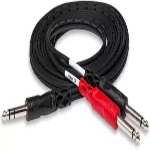 Hosa STP-204 케이블 1/4인치 TRS를 듀얼 TS에 삽입 12피트
