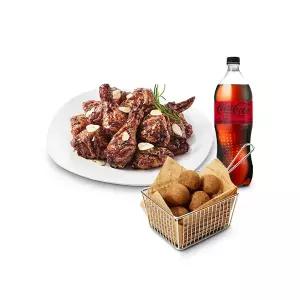 [푸라닭] 블랙알리오+블랙치즈볼(5구)+코카-콜라제로 1.25L