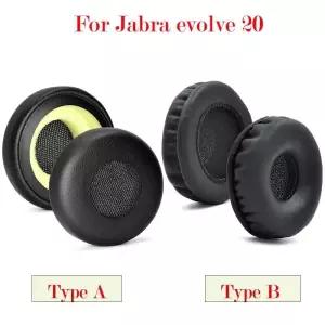 헤드셋스펀지 이어폼 Jabra Evolve 20 20se 30 30II 40 65 Uc Ms 헤드셋용 교체용 단백질 가죽 이어 패드